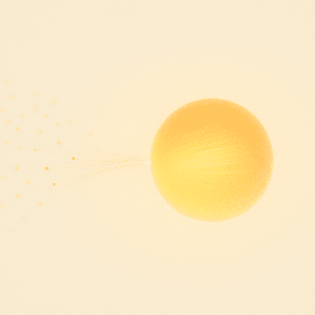 생각이 질서 있는 문장으로 정제되는 과정을 상징한 이미지