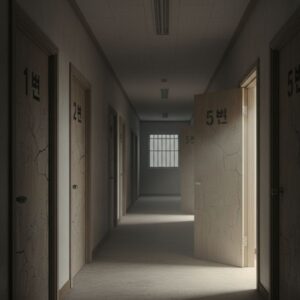 'AI 시대 수능'에서 AI가 객관식 시험을 압도함을 상징하는 AI 칩 그림자.