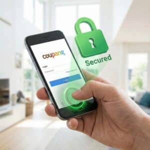 개인정보 유출 방지를 위한 패스키 생체 인증 로그인 화면